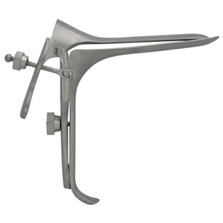 BR SURGICAL PEDERSON VAGINAL SPECULUM - Pederson Vaginal Speculum, X-Large, Insulated Blue Coating For Electrosurgical with Smoke Extractor, 1" x 6" | Quantity - 1x EA