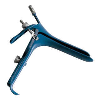BR SURGICAL PEDERSON VAGINAL SPECULUM - Pederson Vaginal Speculum, X-Large, Insulated Blue Coating For Electrosurgical with Smoke Extractor, 1" x 6" | Quantity - 1x EA