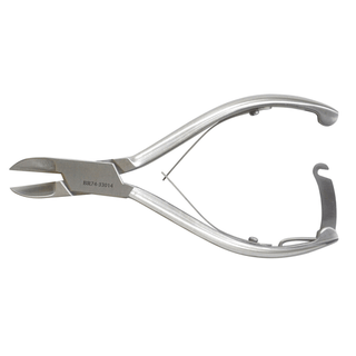 BR SURGICAL NAIL NIPPERS - Tissue & Cuticle Nipper, Convex Jaws, Double Spring, 6mm Tip, 4" | Quantity - 1x EA