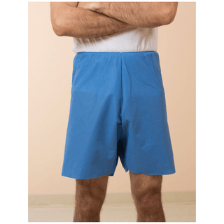 ENCOMPASS DISPOSABLE MULTIPHASIC SHORTS - Shorts, Adult Medium, Blue, 100/cs | Quantity - 1x CS