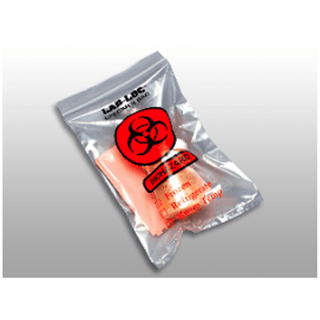LK PACKAGING 3-WALL SPECIMEN TRANSFER BAGS - 3-Wall Specimen Transfer Bag, Reclosable, Biohazard, 2 mil, 12" x 12", 1000/cs | Quantity - 1x CS