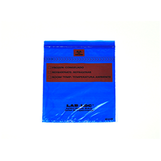 LK PACKAGING LAB LOC SPECIMEN BAGS - Specimen Bag, Seal-N-Rip, Removable Biohazard Symbol, Zipper Closure, 3-Wall, Clear, Printed in English, 1.75 mil, 6" x 9", 100 bg/pk, 10 pk/cs | Quantity - 1x CS