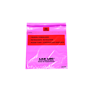 LK PACKAGING LAB LOC SPECIMEN BAGS - Specimen Bag, Seal-N-Rip, Removable Biohazard Symbol, Zipper Closure, 3-Wall, Clear, Printed in English, 1.75 mil, 6" x 9", 100 bg/pk, 10 pk/cs | Quantity - 1x CS