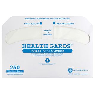 HOSPECO HEALTH GARDS TOILET SEAT COVER - Toilet Seat Cover, Half Fold, 250/pk, 10 pk/cs | Quantity - 1x CS