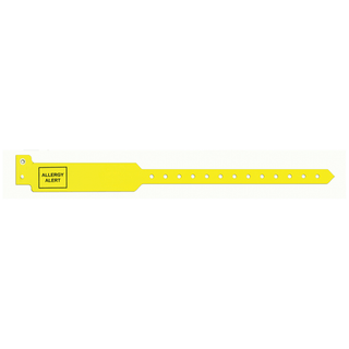 PRECISION DYNAMICS SENTRY SUPERBAND 5000 ALERT BANDS - Allergy Alert Band, Adult, 3 7/8" x 1", 250/bx | Quantity - 1x BX