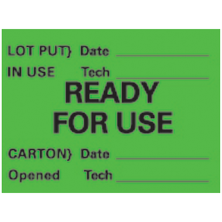 TIMEMED ACA CALIBRATION LABELING SYSTEM - Automatic Chemical Analyzer Label, 1" x 2", Green, 1000/rl | Quantity - 1x RL