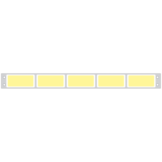 TIMEMED COMPUTER LABELING SYSTEMS FOR PATIENT CHARGING - Labeling For ESI NOVA & Other Patient Charge Systems, Piggyback, 5/6" x 1.7", Yellow, 4 Across, For Dot Matrix Printers, Permanent (9" carrier width), 25,000/bx | Quantity - 1x BX