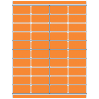 TIMEMED MULTI-PURPOSE LABELING FOR DESKTOP LASER PRINTERS - Patient Charge Labels, 7/8" x 2", Orange, 10,000/bx | Quantity - 1x BX