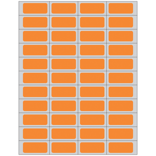 TIMEMED MULTI-PURPOSE LABELING FOR DESKTOP LASER PRINTERS - Patient Charge Labels, 7/8" x 2", Orange, 10,000/bx | Quantity - 1x BX