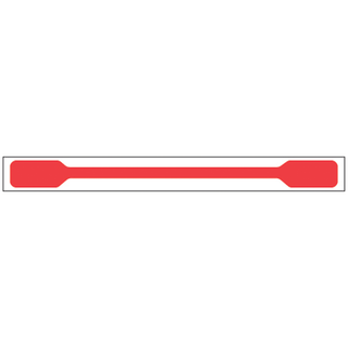 TIMEMED TAMPER EVIDENT LABELS - Tamper Evident Labels, " x 6", Acetate, Blank, Red, 1,000/bx-sheeted | Quantity - 1x BX