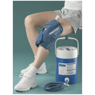 DJO AIRCAST CRYO-COMPRESSION THERAPY - KNEE - Knee Cryo Cuff & Cooler, Circumference: 10-19", Small (028001) | Quantity - 1x EA