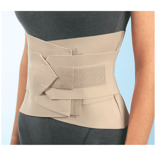 PROCARE SACRO-LUMBAR SUPPORT WITH COMPRESSION STRAPS - Sacro-Lumbar Support, Black, Medium (33" - 39") | Quantity - 1x EA