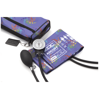 ADC PROSPHYG 768 SERIES ANEROID SPHYGMOMANOMETER - Small Adult Aneroid, Puzzle Pieces, Dix Case, Latex Free (LF) | Quantity - 1x EA