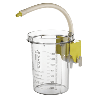 BEMIS QUICK-FIT SUCTION LINER SYSTEM - Reusable Outer Canister, 3000cc, Built-In Stopcock, Pink Bracket | Quantity - 1x EA