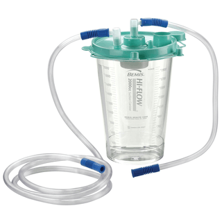 BEMIS HI-FLOW SUCTION CANISTER SYSTEM - Suction Canister, 2000cc, 48/cs | Quantity - 1x CS