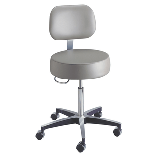 BREWER CENTURY SERIES PNEUMATIC STOOL - Century Stool, Pneumatic, 20"-27", Backrest, Footring | Quantity - 1x EA