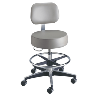 BREWER CENTURY SERIES PNEUMATIC STOOL - Century Stool, Pneumatic, 20"-27", Backrest, Footring | Quantity - 1x EA