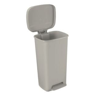 BREWER WASTE CANS - PLASTIC - Waste Can, 52 Qt, Rectangular, White | Quantity - 1x EA