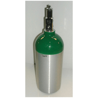 MADA EMPTY ALUMINUM OXYGEN CYLINDERS - M9 (249 liters) Oxygen Cylinder, CGA-870 Post Valve, No On/ Off Lever, No Pressure Gauge (Surcharge May Apply) | Quantity - 1x EA