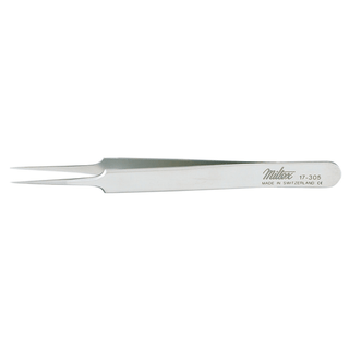 MILTEX SWISS JEWELER STYLE FORCEPS - Style 1 Jeweler Style Forceps, Fine, 4" | Quantity - 1x EA