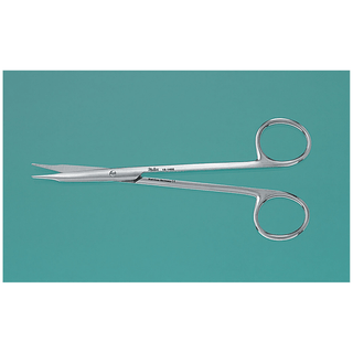 MILTEX ENT INSTRUMENTS - Miltex Stitch Scissors, Curved, Sharp Pointed Tips, Ribbon Style Handles, 3 2/3" | Quantity - 1x EA