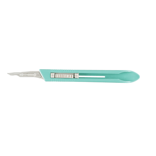 MILTEX STAINLESS STEEL DISPOSABLE SAFETY SCALPEL - #15C Scalpel, Retractable Blade, 10/bx | Quantity - 1x BX