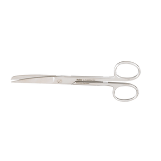 MILTEX SERRATEX OPERATING SCISSORS - Operating Scissors, 5", Sharp-Blunt Points, Curved | Quantity - 1x EA