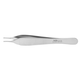 MILTEX HUDSON (EWALD) FORCEPS - Hudson (EWALD) Forceps, 6", Dressing, Cross Serrated Tips, Carb-N-Sert (Tungsten Carbide) | Quantity - 1x EA