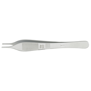 MILTEX ADSON TISSUE FORCEPS - Tissue Forceps, 4", 1x2 Teeth, Fenestrated Handles, Lightweight | Quantity - 1x EA