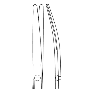 MILTEX MEISTERHAND METZENBAUM SCISSORS - Metzenbaum Scissors, 5" Curved | Quantity - 1x EA