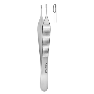 MILTEX MEISTERHAND BROWN-ADSON FORCEPS - Brown-Adson Forceps, 4", 7x7 Teeth | Quantity - 1x EA