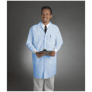 ALPHA PROTECH CRITICAL COVER ALPHAGUARD LAB COATS - Lab Coat, Medium, White, Tapered Collar, Elastic Wrist, 30/cs | Quantity - 1x CS