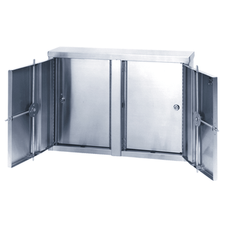 OMNIMED BEAM TWIN NARCOTIC CABINETS - Twin Narcotic Cabinet, 24"H x 32"W x 8"D | Quantity - 1x EA