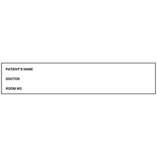 OMNIMED BEAM PLASTIC PRESSURE SENSITIVE POCKETS - Printed ID Cards, 1" x 5", 1000/bx | Quantity - 1x BX
