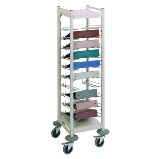OMNIMED BEAM OMNICART FLAT STORAGE RACKS - Standard Flat Storage Rack, 45 Chart Capacity, 15 Tier, 72"H x 41"W x 15"D | Quantity - 1x EA