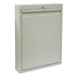 OMNIMED BEAM DELUXE WALL DESKS - Single Size Wall Desk, Manual Close Door & Flat Key, Beige, 23"H x 18"W x 4"D | Quantity - 1x EA