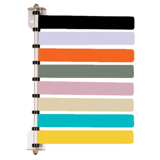 OMNIMED BEAM CUSTOM ROOM ID FLAG SYSTEM - Custom 6 Flag System, 4" | Quantity - 1x EA