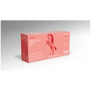 VENTYV NITRILE POWDER FREE EXAM GLOVE PLUS 3.5 (STALLION) - Glove, Exam, Nitrile, Plus, Stallion, Powder-Free, X-Large, 100/bx, 10bx/cs | Quantity - 1x CS