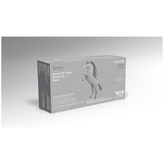 VENTYV NITRILE POWDER FREE EXAM GLOVE PLUS 3.5 (STALLION) - Glove, Exam, Nitrile, Plus, Stallion, Powder-Free, X-Large, 100/bx, 10bx/cs | Quantity - 1x CS