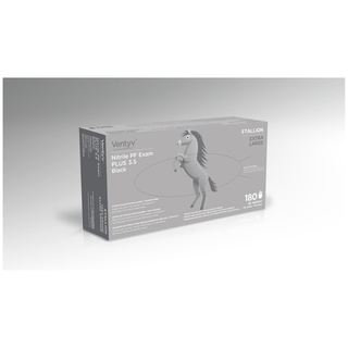 VENTYV NITRILE POWDER FREE EXAM GLOVE PLUS 3.5 (STALLION) - Glove, Exam, Nitrile, Plus, Stallion, Powder-Free, X-Large, 100/bx, 10bx/cs | Quantity - 1x CS