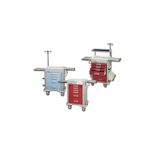 LAKESIDE PREFERRED ELITE HYBRID CARTS - Hybrid Cart, 6 Drawer, Drawer Configuration: (3) 3", (2) 6", (1) 9", Breakaway Lock, 47"H x 25"D x 32"W, Two Tone Red (DROP SHIP ONLY) | Quantity - 1x EA
