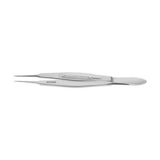 HARMS TYING FORCEPS, SMOOTH JAWS, STR., W/PLAT.