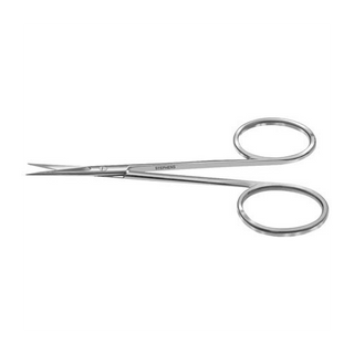 IRIS SCISSORS, 9CM, STRAIGHT, RING HANDLE