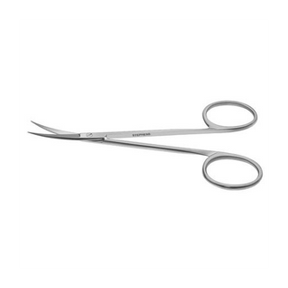 IRIS SCISSORS, 10.5CM, CURVED, RING HANDLE